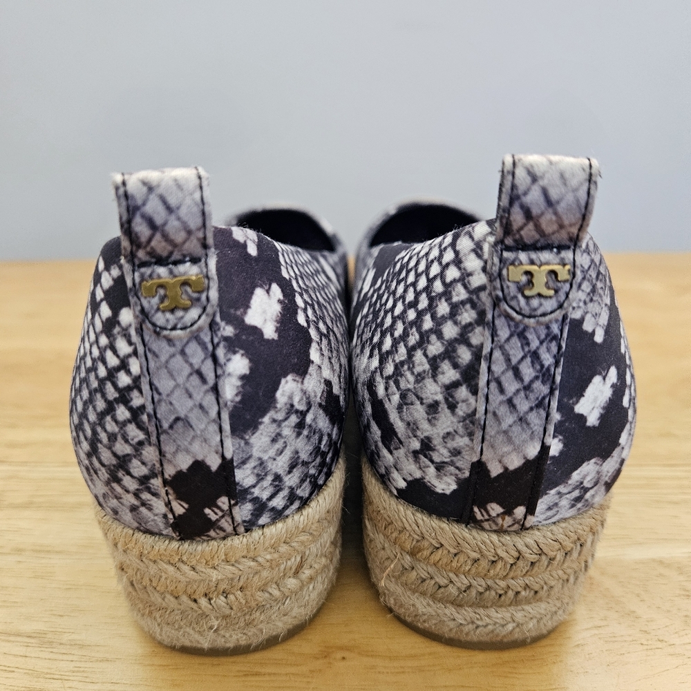 Tory Burch snakeskin espadrille Shoes sz 8.5 - Picture 5 of 5